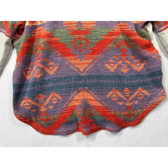 Ralph Lauren Denim & Supply Sweater Aztec Southwestern Knit Fringe Women's XL - Picture 4 of 8